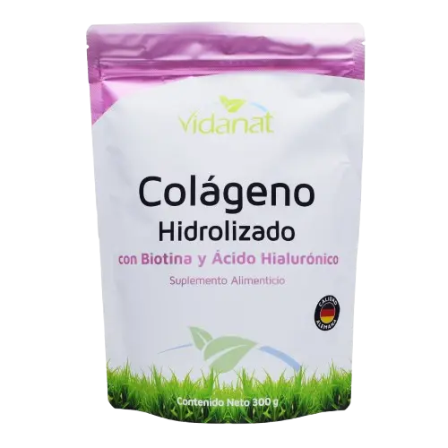 colágeno hidrolizado con biotina y Acido Hialuronico polvo 300gr