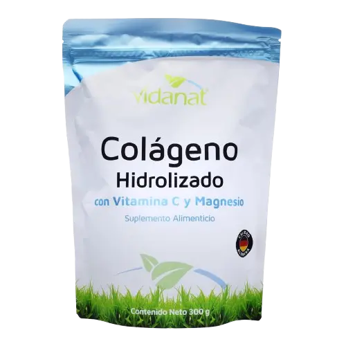 colágeno hidrolizado con vitamina C y Magnesio polvo 300gr
