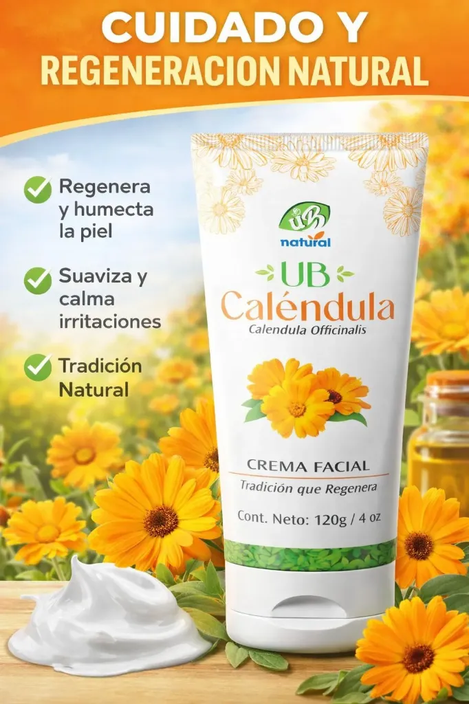 CREMA FACIAL CON CALENDULA 120 g.