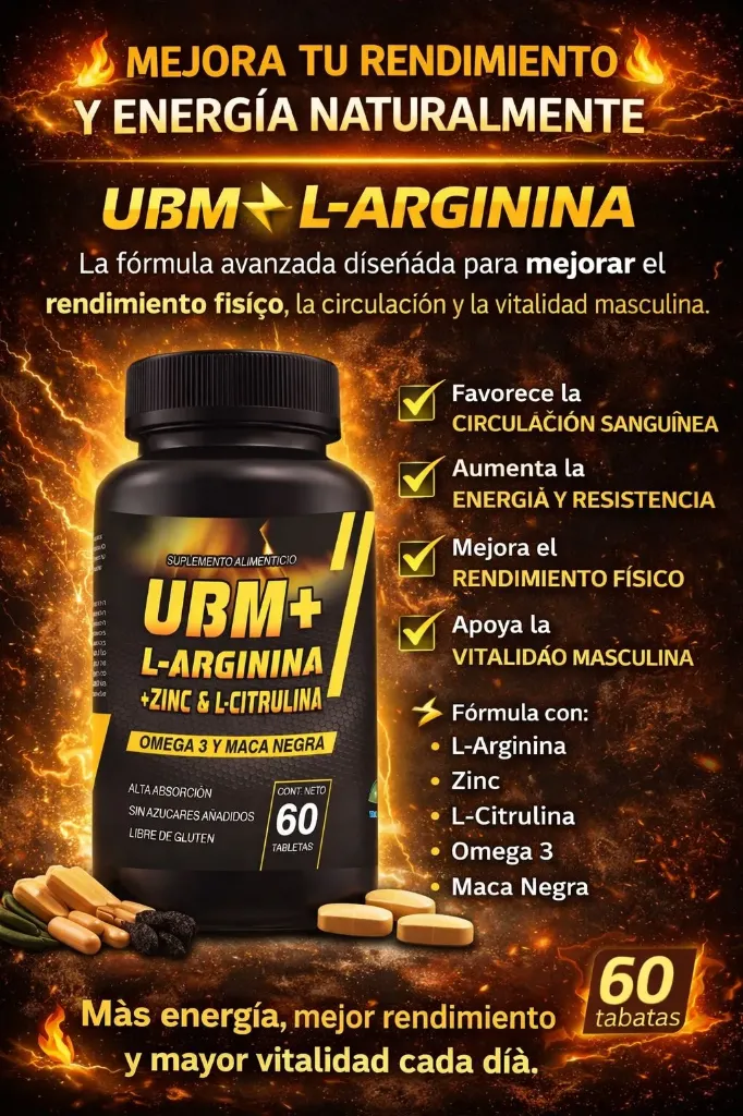 UBM + L-ARGININA - Vitalidad masculina
