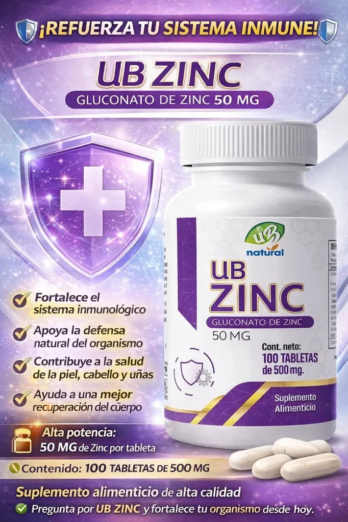 UB ZINC - Fortalece tu organismo