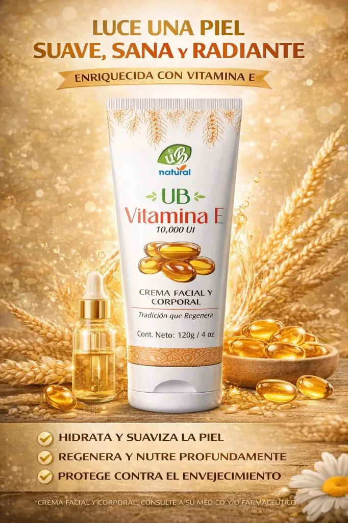 UB VITAMINA E - Crema facial y corporal
