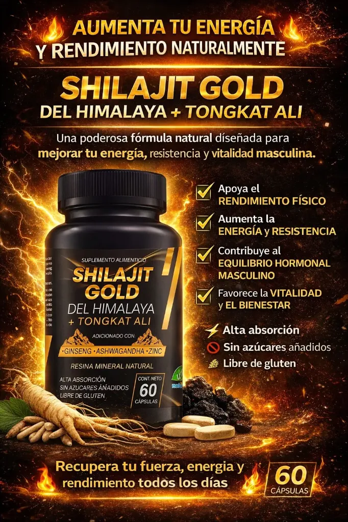 SHILAJIT GOLD - Energía masculina en equilibrio